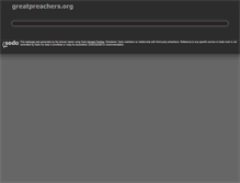 Tablet Screenshot of greatpreachers.org